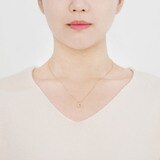 총 0.13캐럿 도넛 다이아몬드 목걸이