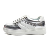 엘리자베스스튜어트 레더 라인 스니커즈 - 실버, 245mm