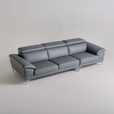 다우닝 마티에 헤드레스트 전체천연가죽 소파 4인