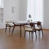 핸슨 오크원목 포세린 세라믹 4인용 식탁세트 (1400) - 쉐인, 아이보리+아이보리 핸슨 오크원목 포세린 세라믹 4인용 식탁세트 (1400) - 쉐인, 아이보리+아이보리