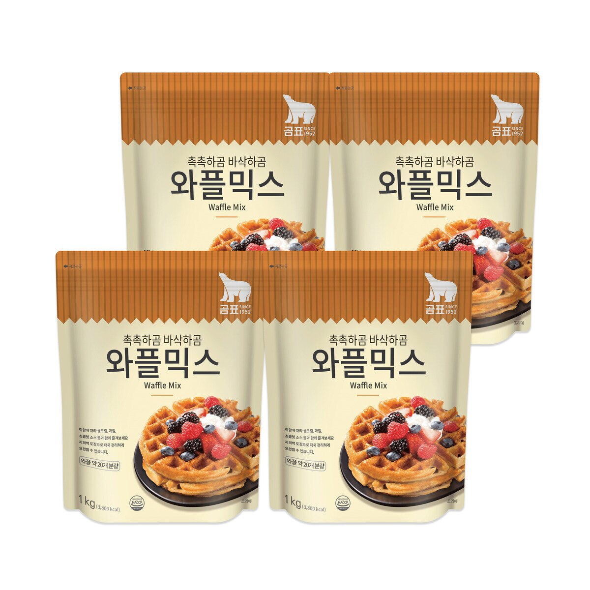 곰표와플믹스1kg x 4