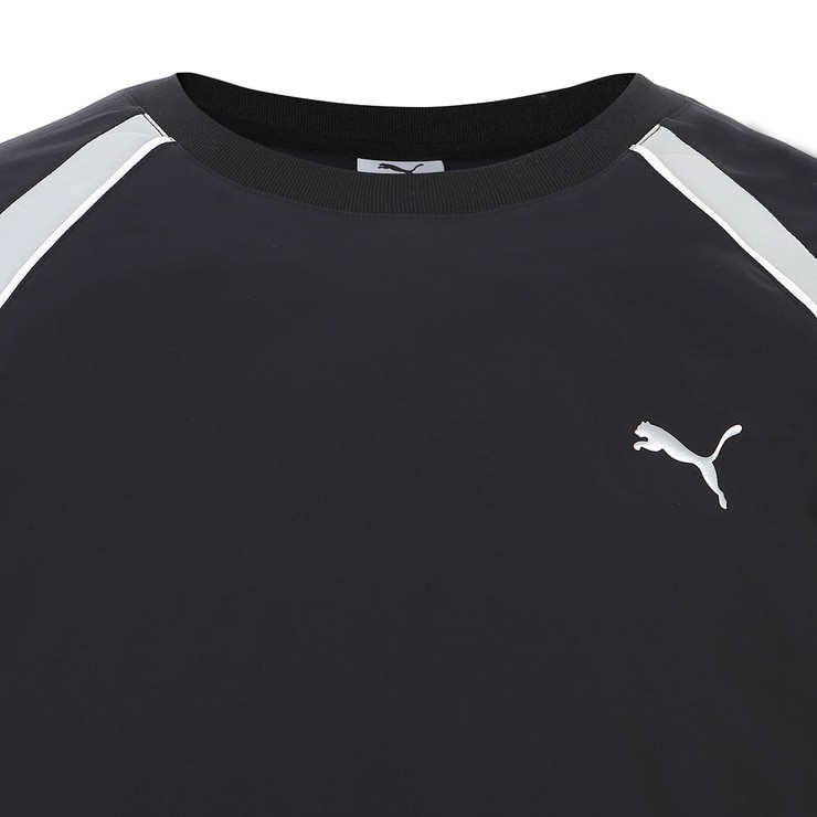 푸마 남성 긴소매 액티브 우븐 크루 - 블랙, L