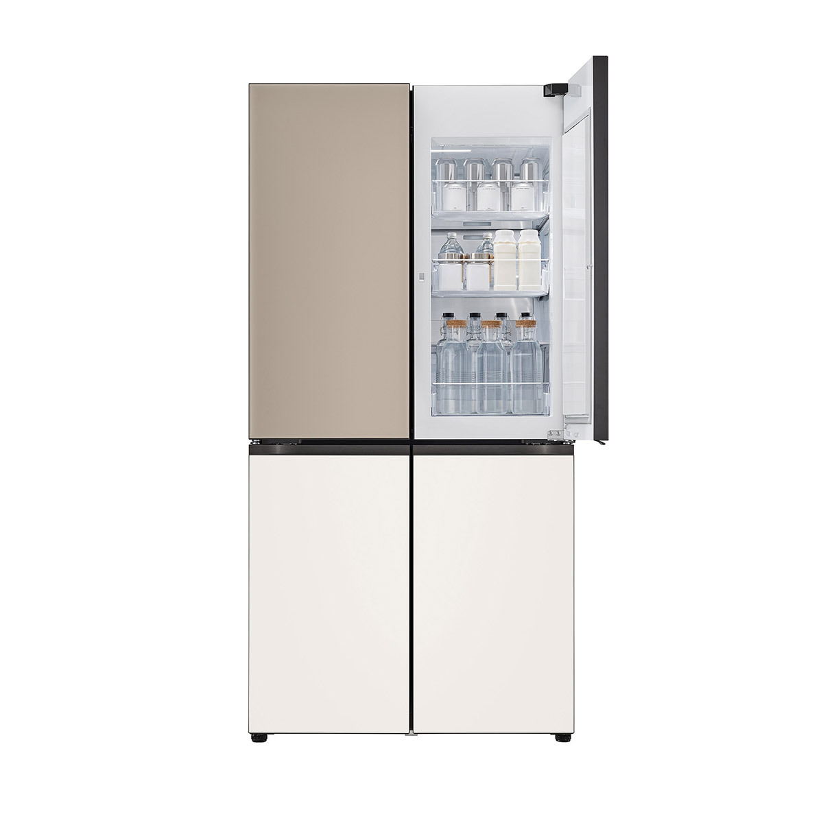 엘지 오브제 원매직 냉장고 875L - 브라운 베이지