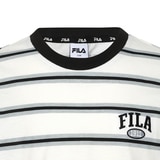 휠라 키즈 스트라이프 티셔츠 - 블랙, 120