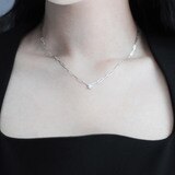 총0.07캐럿 다이아몬드 목걸이14K에프레