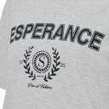 SOUP 여성 반소매 티셔츠 - 멜란지 그레이, L SOUP 여성 반소매 티셔츠 - 멜란지 그레이, L