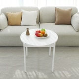 끌리마 DIY 다용도 화이트 원형 협탁 테이블 600