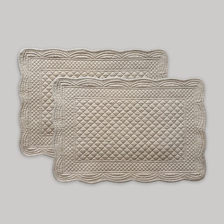 플로티나 선염 면 발매트 2P 40x60cm - 베이지 플로티나 선염 면 발매트 2P 40x60cm - 베이지