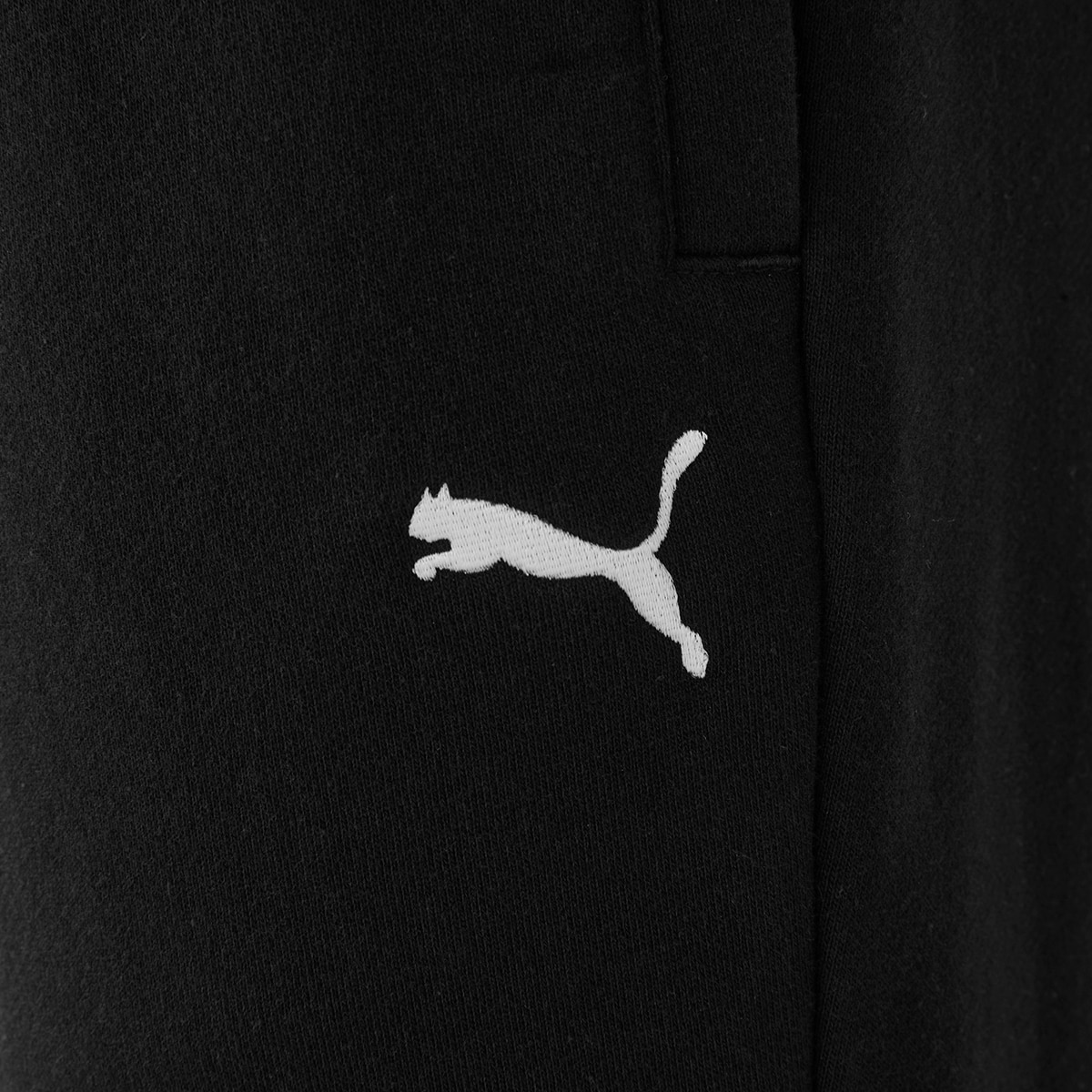 푸마 남성 프렌치 테리 스웨트 팬츠 - 블랙