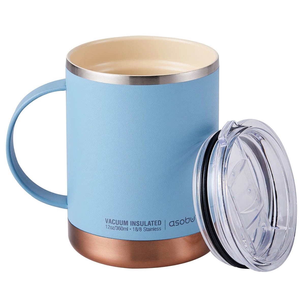 아소부 얼티미트 머그 360ML 2P - 블루&버건디