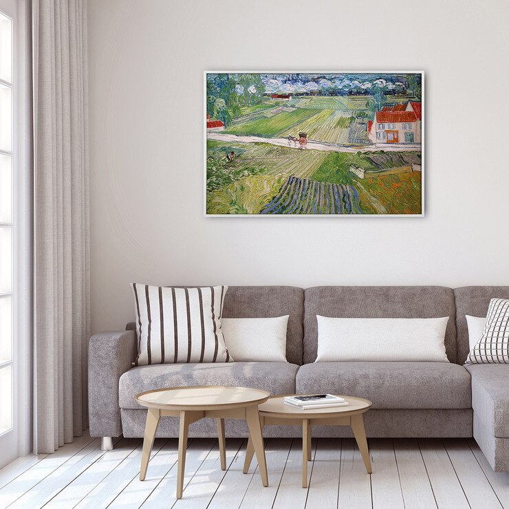 지클레 그림 액자 91x61cm - 고흐, 비온 후의 오베르의 풍경 지클레 그림 액자 91x61cm - 고흐, 비온 후의 오베르의 풍경