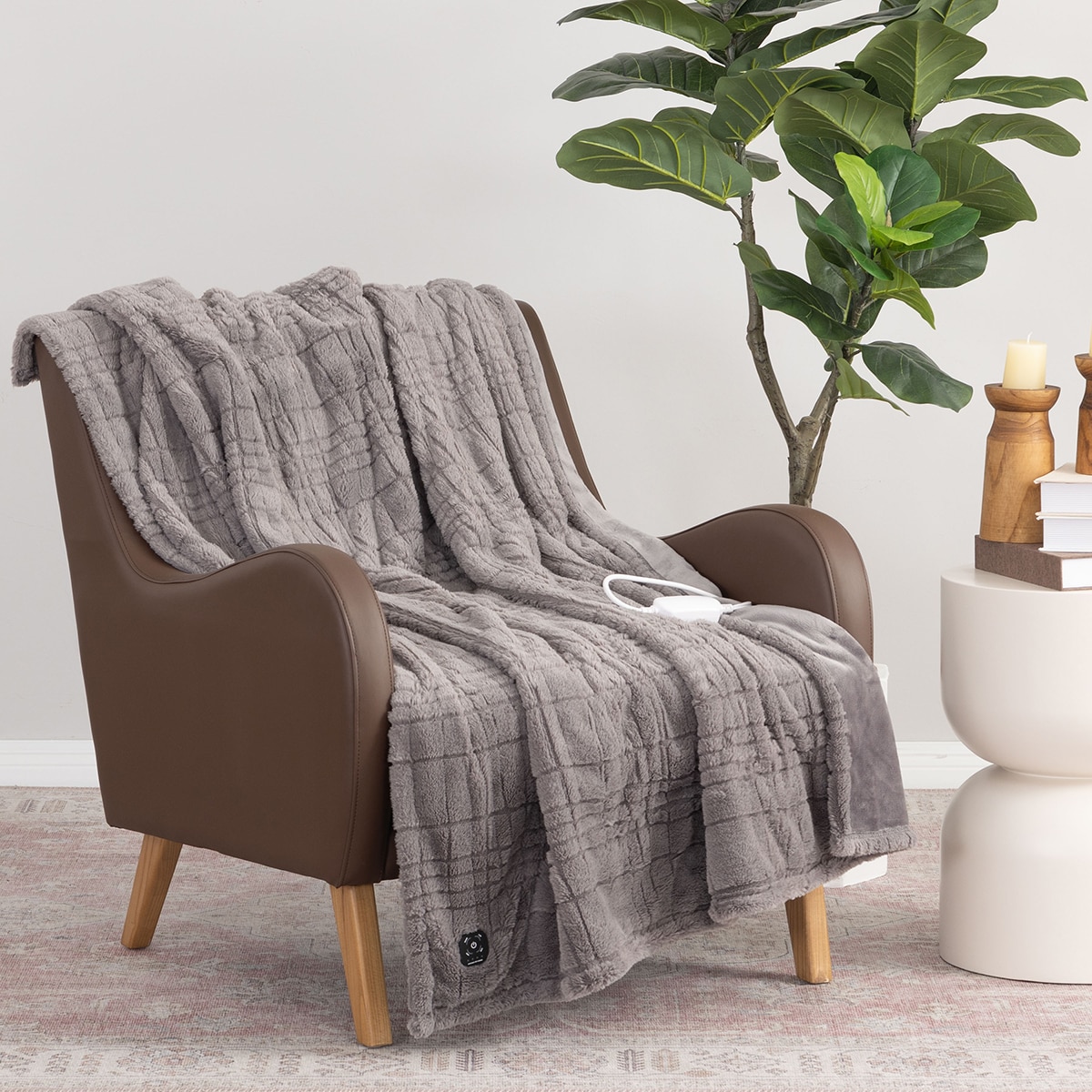 Berkshire 전기 담요 127 x 152cm - 그레이 Berkshire 전기 담요 127 x 152cm - 그레이