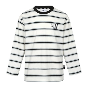 휠라 키즈 스트라이프 티셔츠