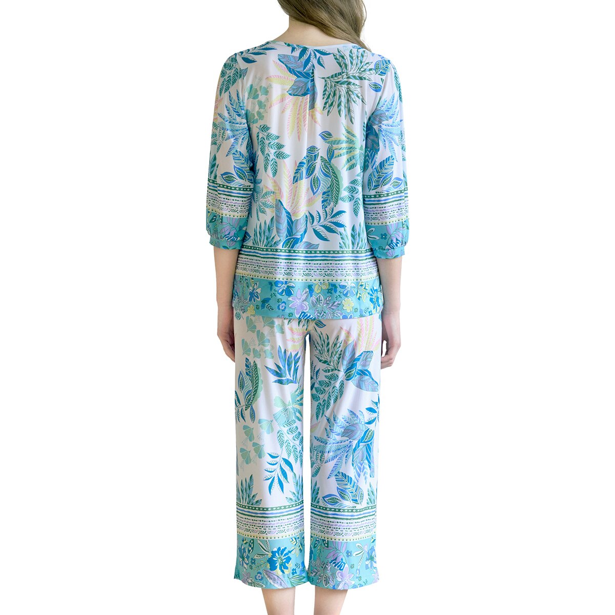 비너스 여성 폴리스판 라운지 세트 - 그린, XL 비너스 여성 폴리스판 라운지 세트 - 그린, XL