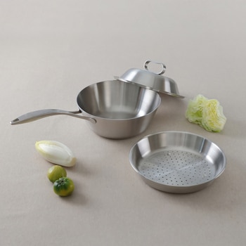 쿠치나레 통 3중 스테인리스 웍 & 스티머 24cm 쿠치나레 통 3중 스테인리스 웍 & 스티머 24cm