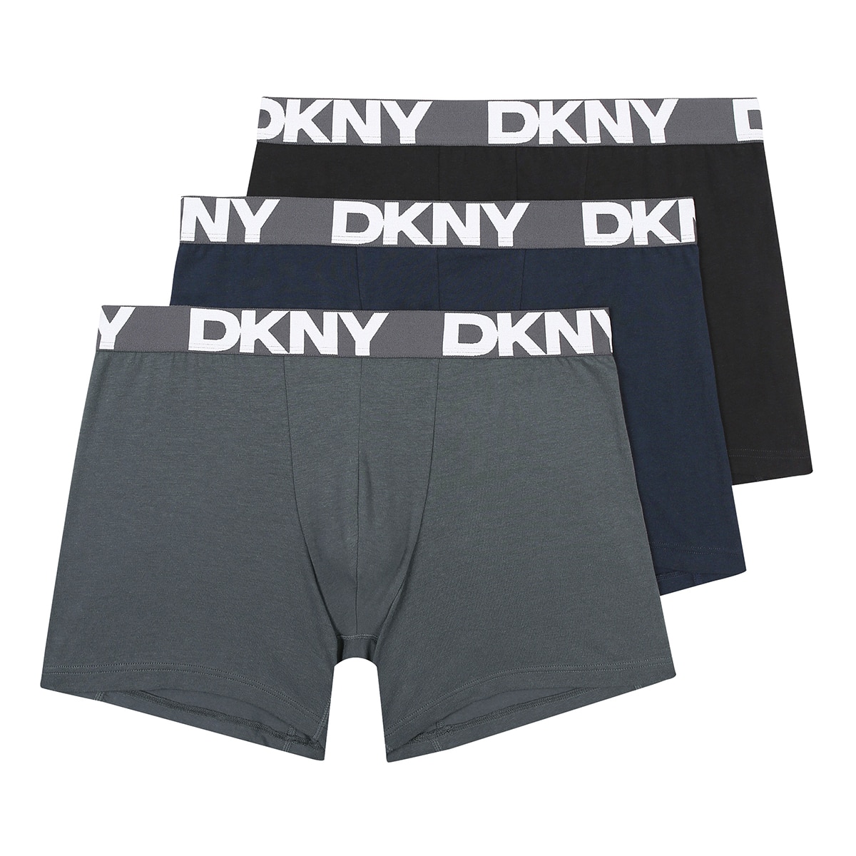 DKNY 남성 드로즈 3매 - 그레이/네이비/블랙, L(100)
