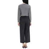르샵 여성 핀턱 와이드 팬츠 - 다크 그레이