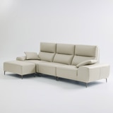 UND NA17 전체 천연 이태리 슈렁큰통가죽 4인 소파+보조스툴 - 크림 UND NA17 전체 천연 이태리 슈렁큰통가죽 4인 소파+보조스툴 - 크림