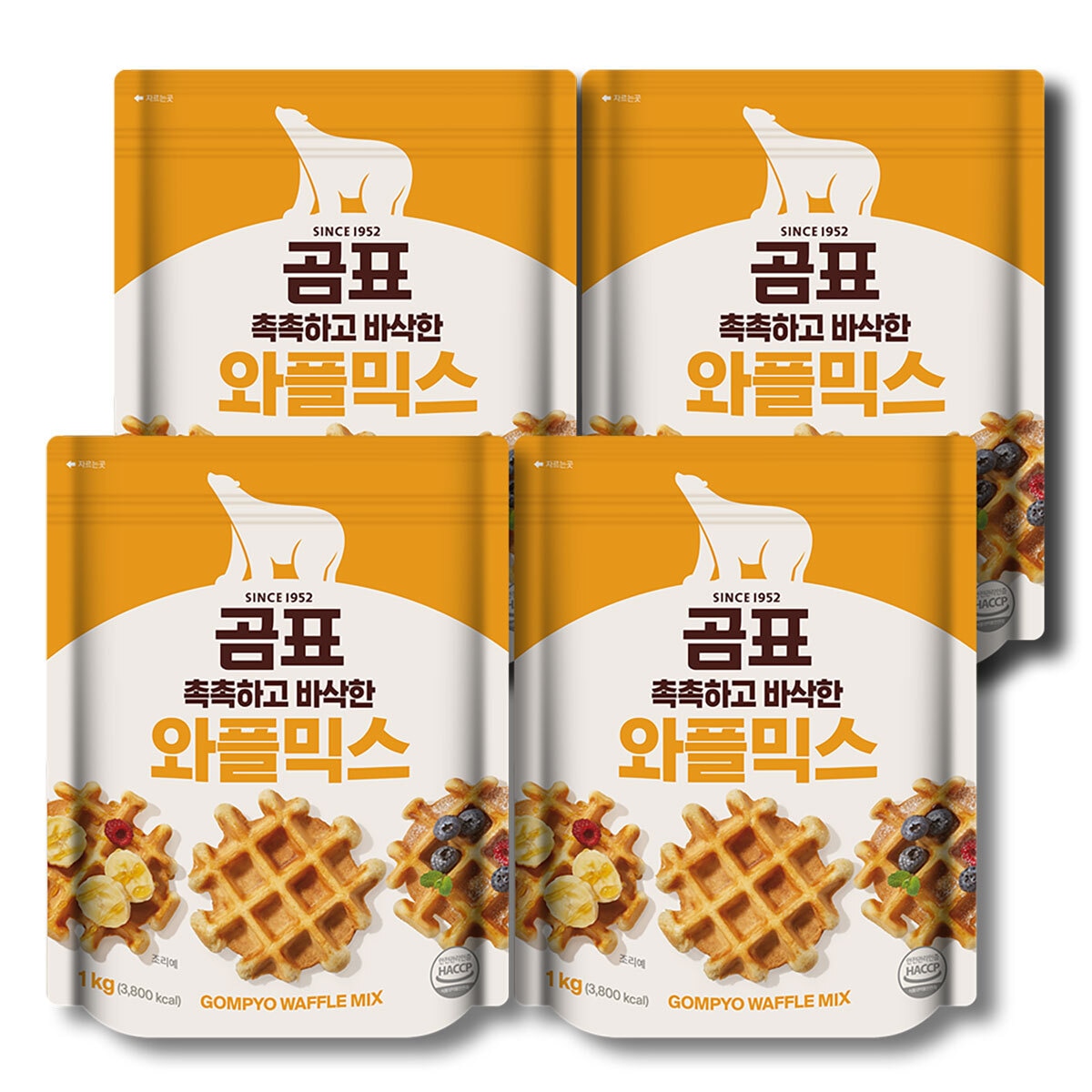 곰표 와플믹스 1kg x 4