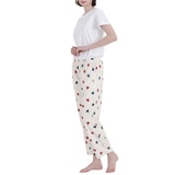 비비안 여성 스판 라운지 바지 2PK - 아이보리/네이비