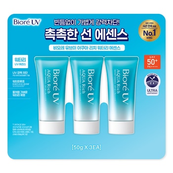 비오레 UV 리치 워터리 에센스 50g x 3