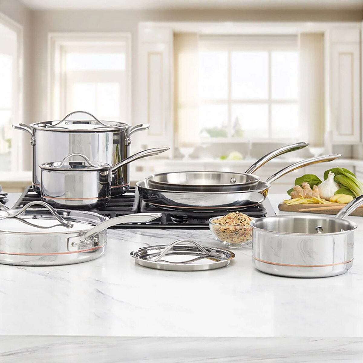 커클랜드 시그니춰 스테인리스 쿡웨어 세트 10P 커클랜드 시그니춰 스테인리스 쿡웨어 세트 10P