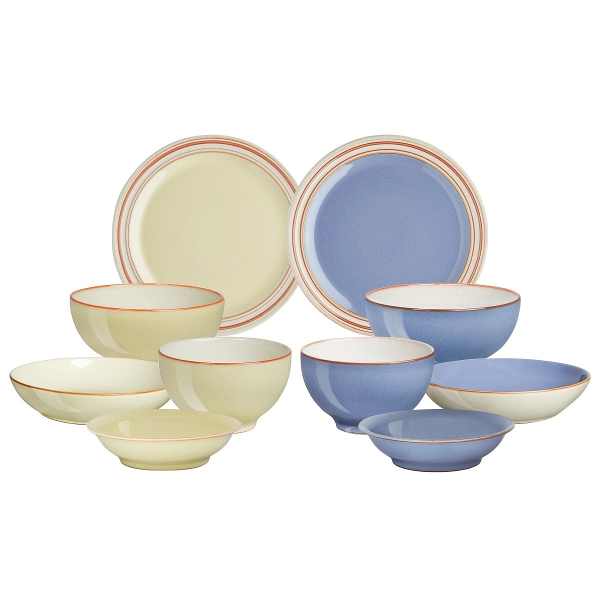 덴비 헤리티지 2인 한식기 세트 10P - 파운틴&베란다