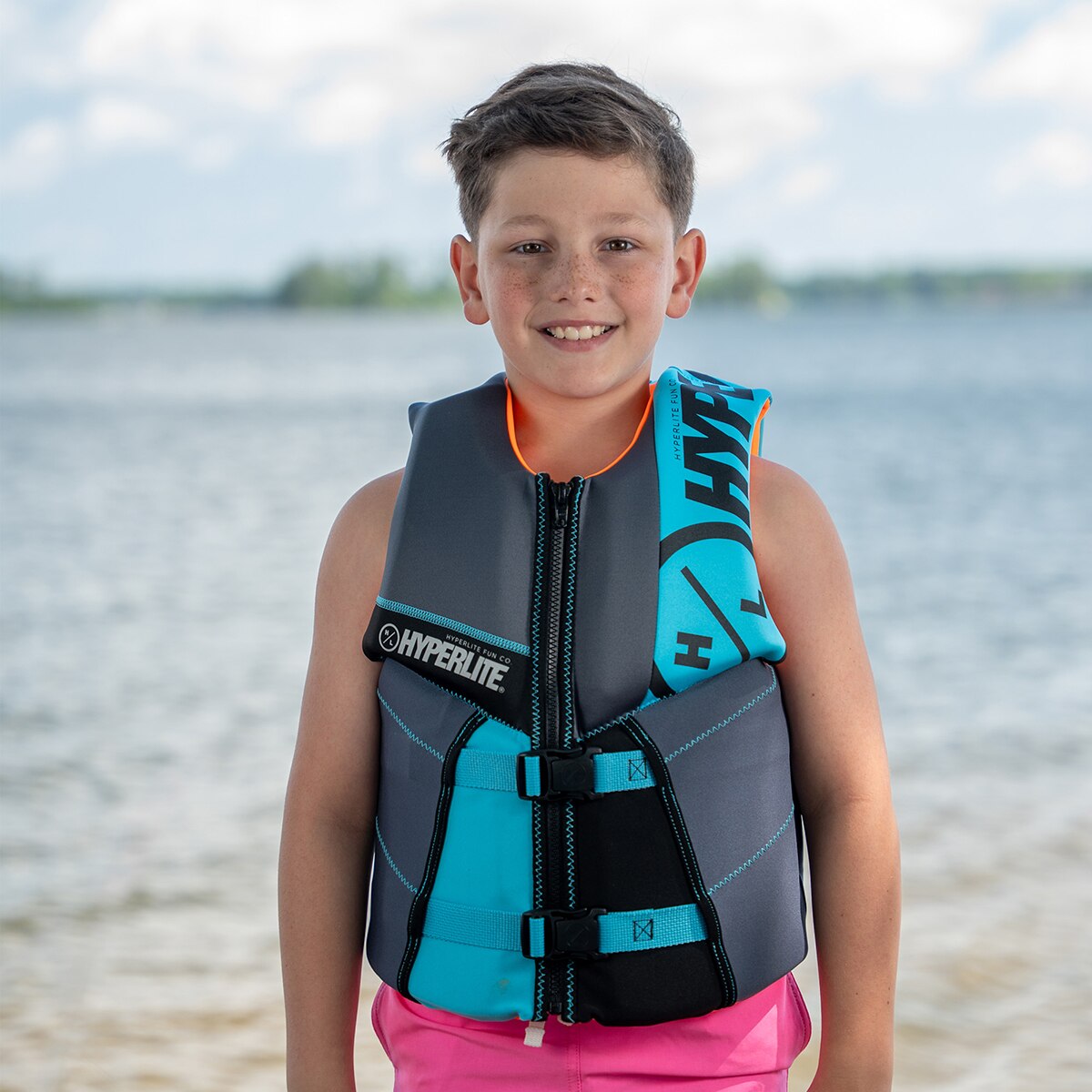 하이퍼라이트 아동용 구명조끼 - 남아용 그레이