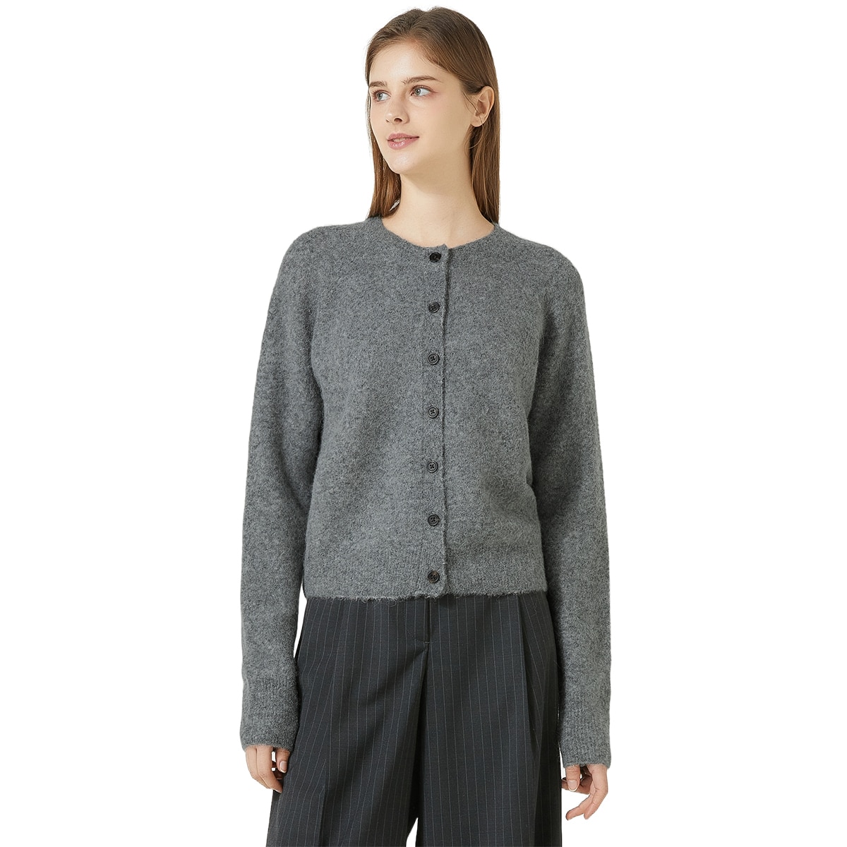 리디아 바인 여성 알파카 울 혼방 가디건 리디아 바인 여성 알파카 울 혼방 가디건