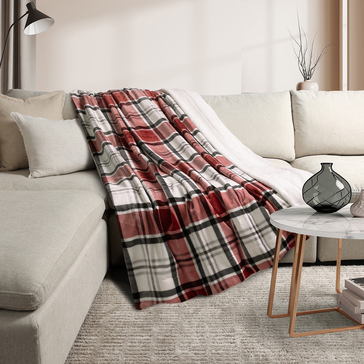 Life Comfort 얼티메이트 담요 152 x 177cm - 레드 Life Comfort 얼티메이트 담요 152 x 177cm - 레드