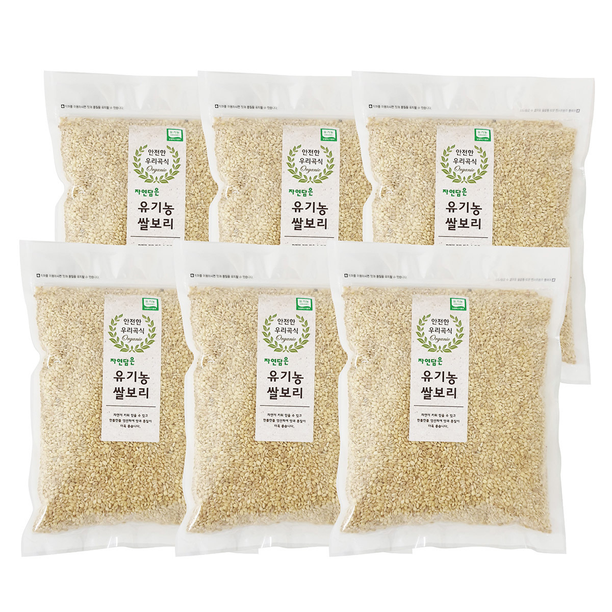 유기농 쌀보리 1kg x 6