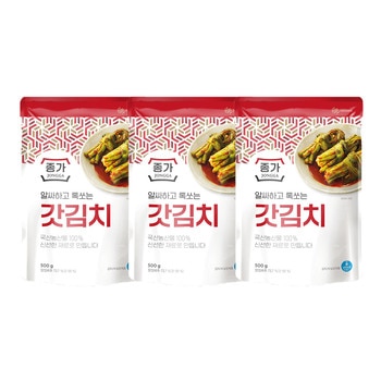 종가집 돌산갓김치 500g x 3