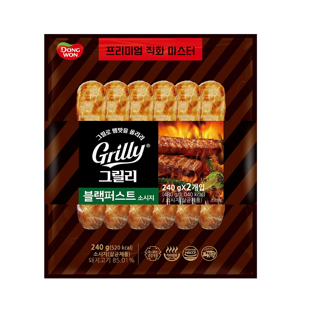 동원그릴리블랙퍼스트 소시지 240g x 6