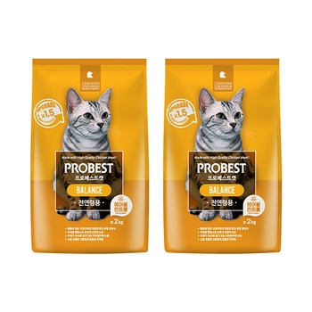프로베스트캣 밸런스 고양이 사료 2kg x 2 프로베스트캣 밸런스 고양이 사료 2kg x 2