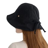 안드레아바나 여성 코튼 햇 - 블랙