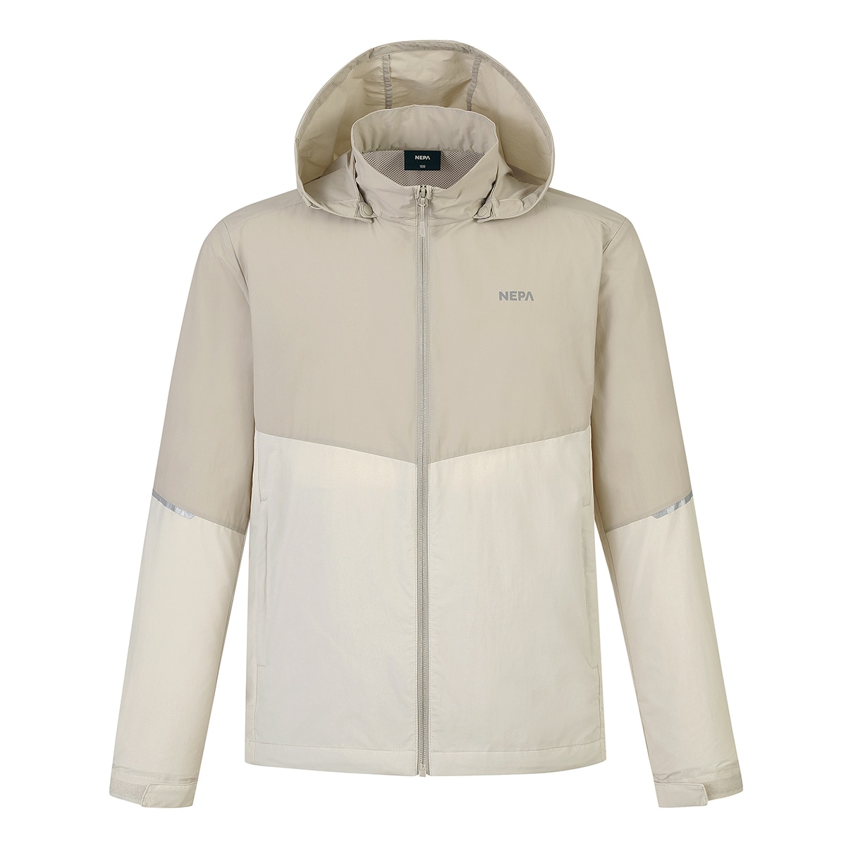 네파 남성 바람막이 재킷 - 라이트베이지
