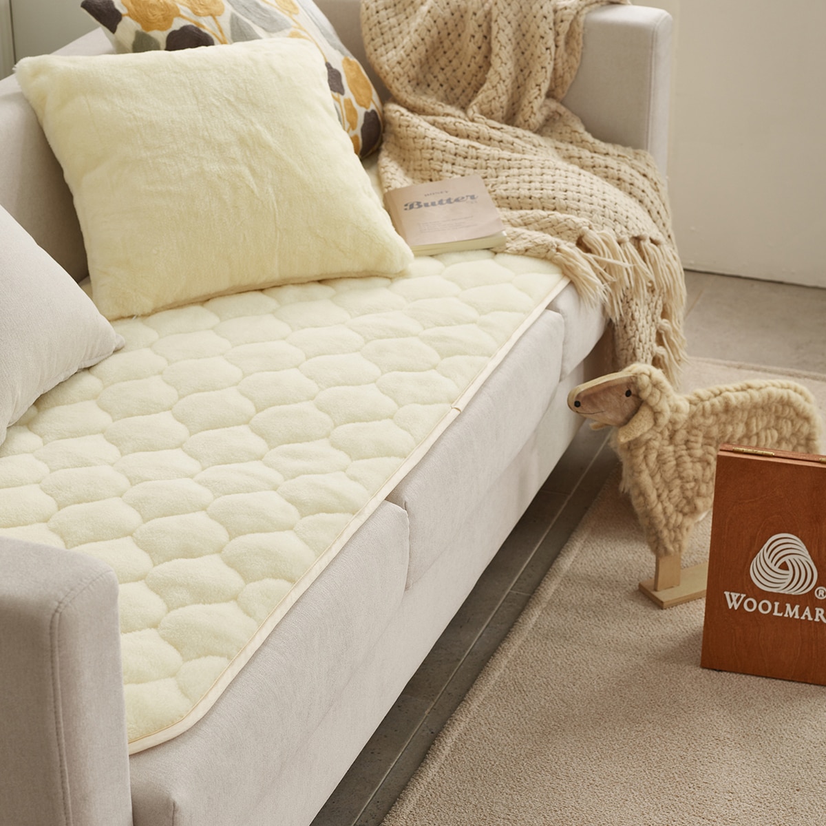 루마인 홈 파일 양모 소파 패드 60x180cm 루마인 홈 파일 양모 소파 패드 60x180cm