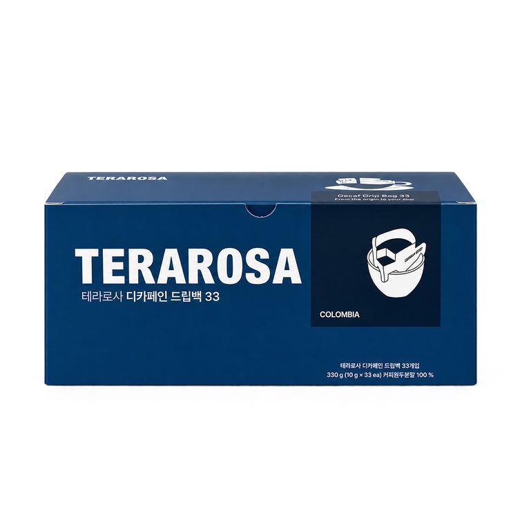 테라로사 디카페인 드립백커피 10g x 33입 테라로사 디카페인 드립백커피 10g x 33입