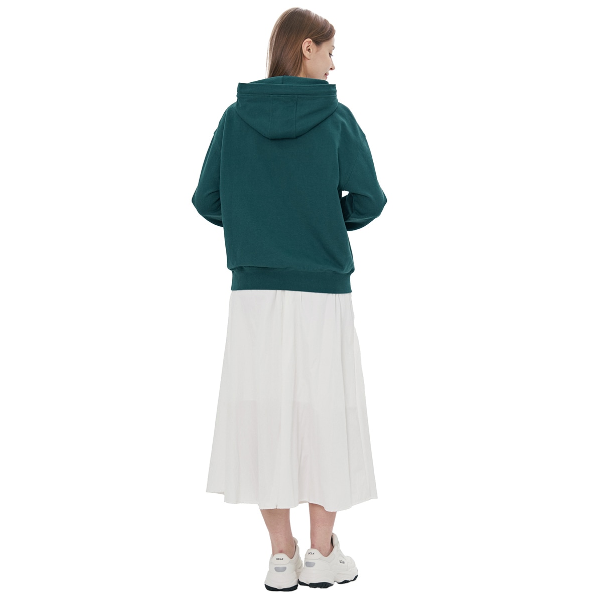 UCLA 여성 테리 후드티 - 그린, M