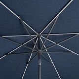 선빌라 LED 정원용 우산, 지름 2.9m, 블루