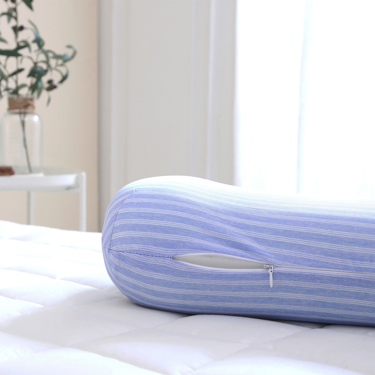 에이프릴앳홈 땅콩형 냉감 베개 2P - 블루