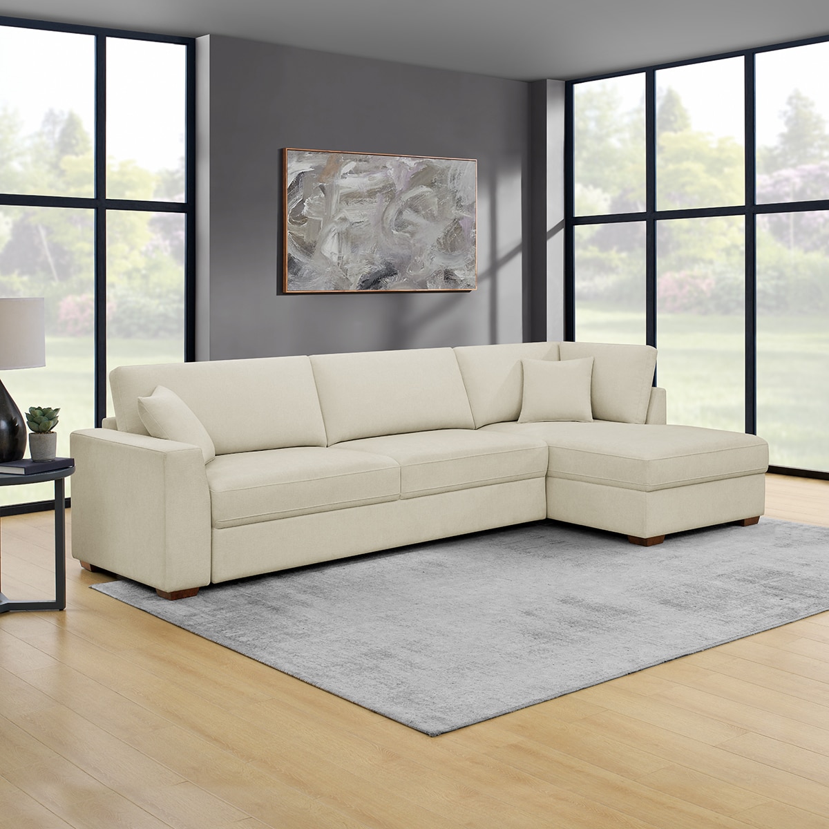 토마스빌 캠린 패브릭 섹셔널소파(소파베드 겸용)