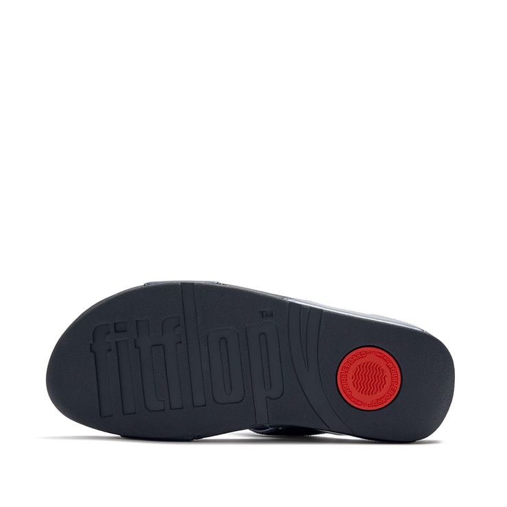 핏플랍 여성용 루루 세킨 슬라이드 - 블루, UK4(230~235mm)