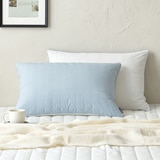 April At Home 80수 고밀도면 양면베개커버 2P 50 x 70cm - 블루+화이트