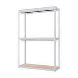 스피드랙 다용도 3단 철제 행거 120 x 40 x 180cm - 화이트 스피드랙 다용도 3단 철제 행거 120 x 40 x 180cm - 화이트