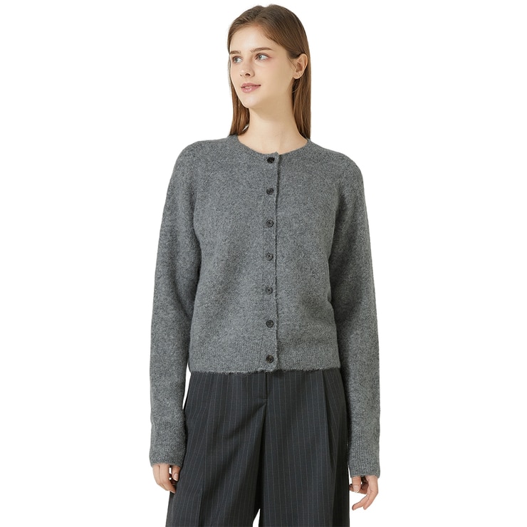 리디아 바인 여성 알파카 울 혼방 가디건