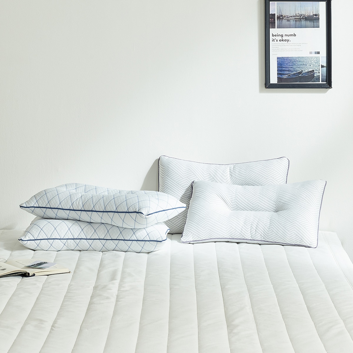 에이프릴앳홈 양면 냉감 경추 베개 30x50cm