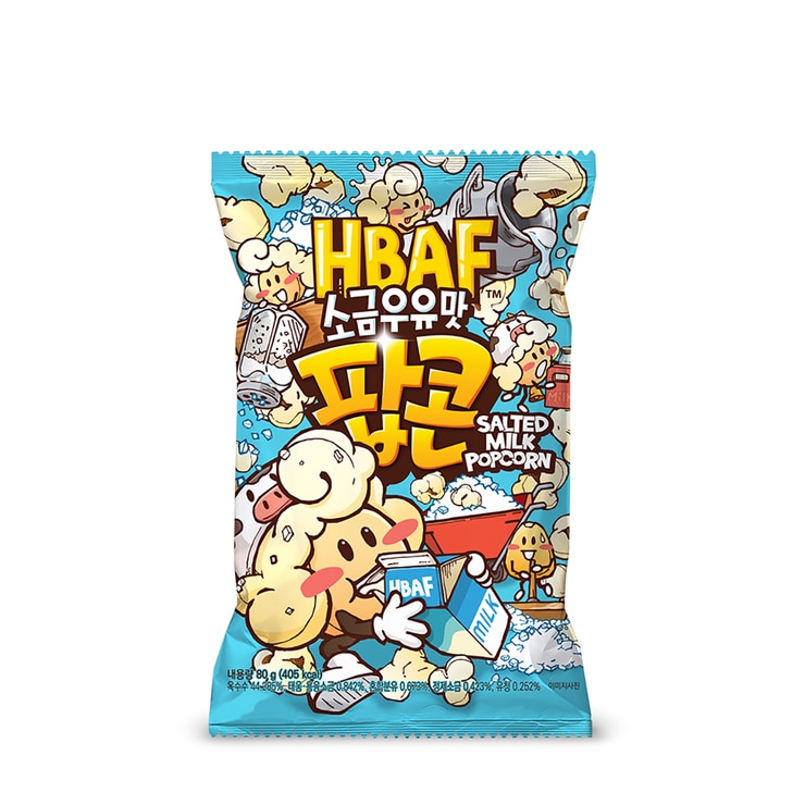 HBAF 팝콘 4종 세트 1,280g - 선택 1. 허니버터, 소금우유, 카라멜&치즈, 군옥수수 팝콘