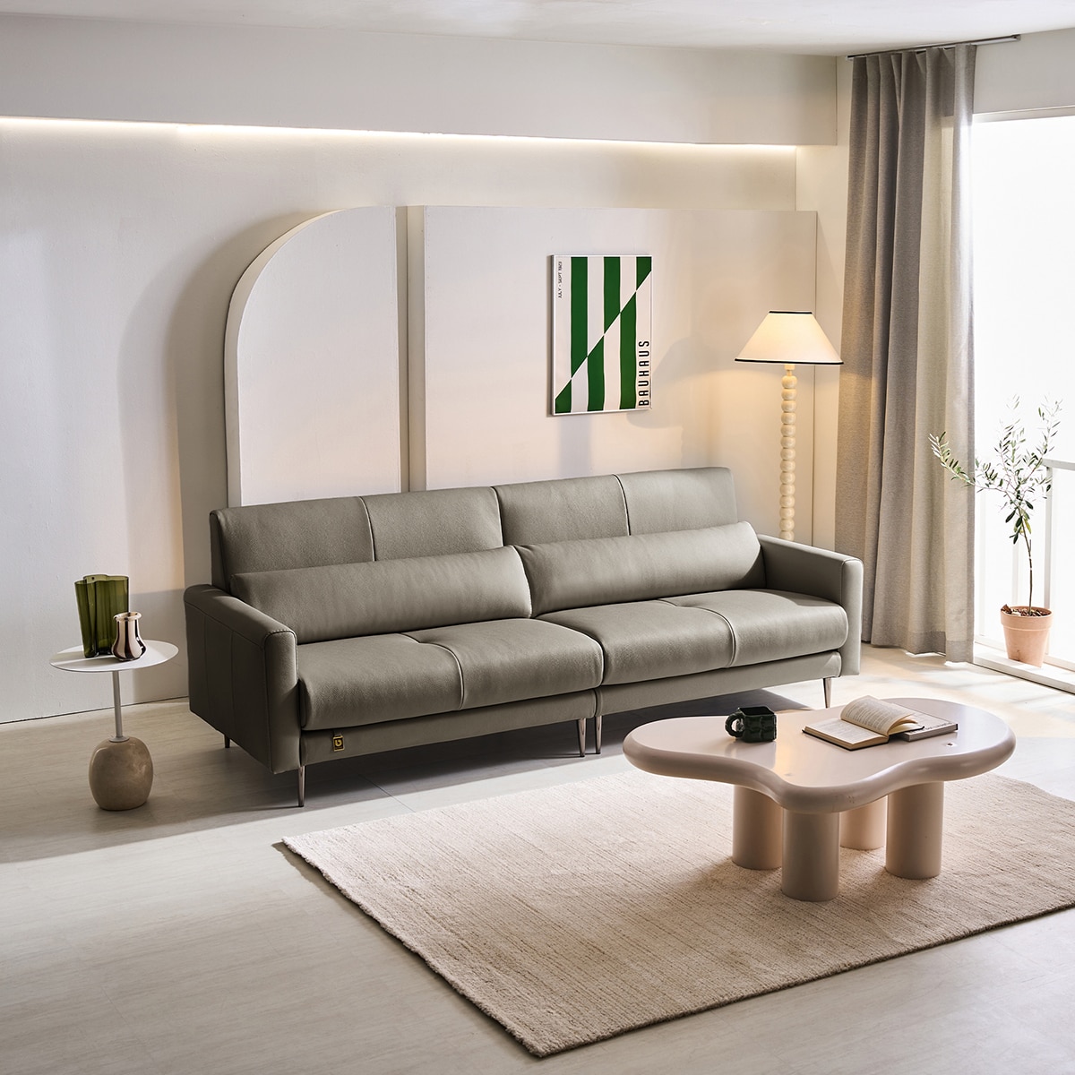 다우닝 가죽 소파 로이드 W2400