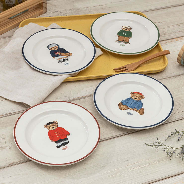 Maison Objet Raulens Bear Plates Set 4P 680826